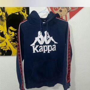 Kappa Blue Hoodie with White and Red Details